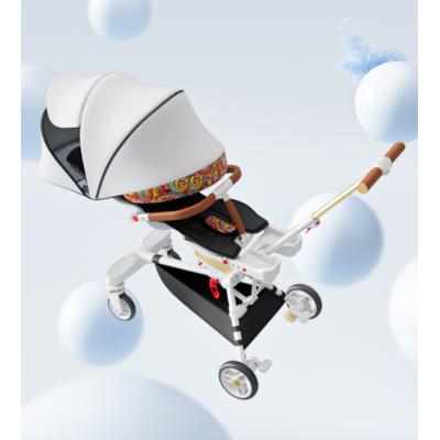 Baby roller can sit and lie down super portable baby trolley high landscape bi-directional one button folding baby walke