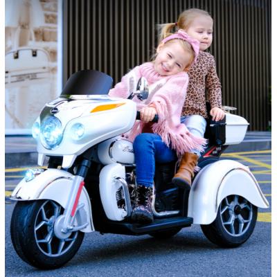 Children's electric motorcycle can take adult tricycle male and female children double charging toy buggy