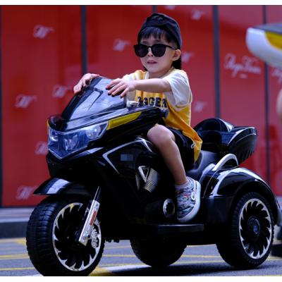 Children electric motorcycle children can ride adult rechargeable tricycle boys and girls double large double drive toy 